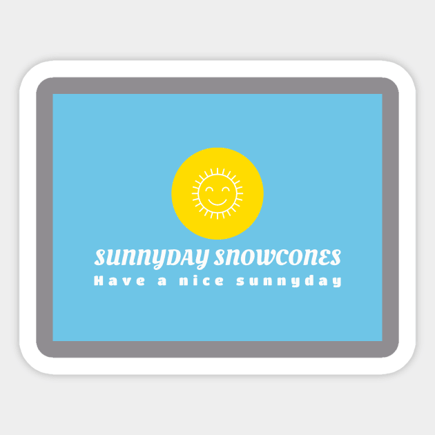 sunnyday snowcones 2 Sticker by charlielove